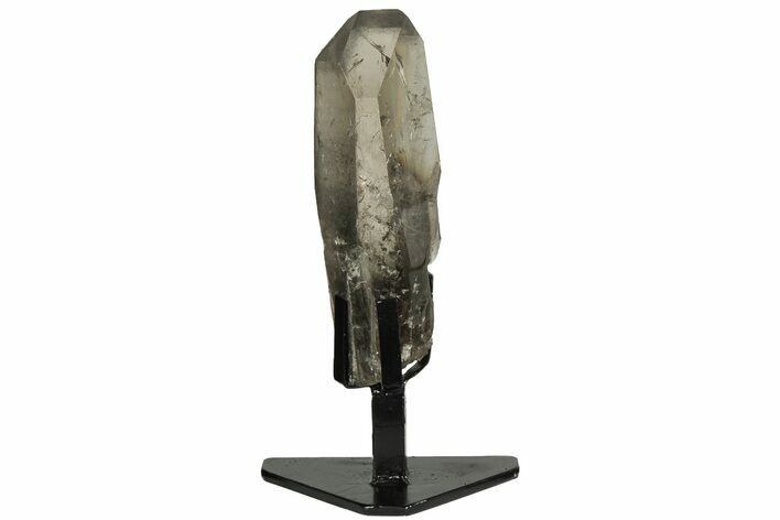 Smoky Quartz Crystal on Metal Stand - Brazil #209541